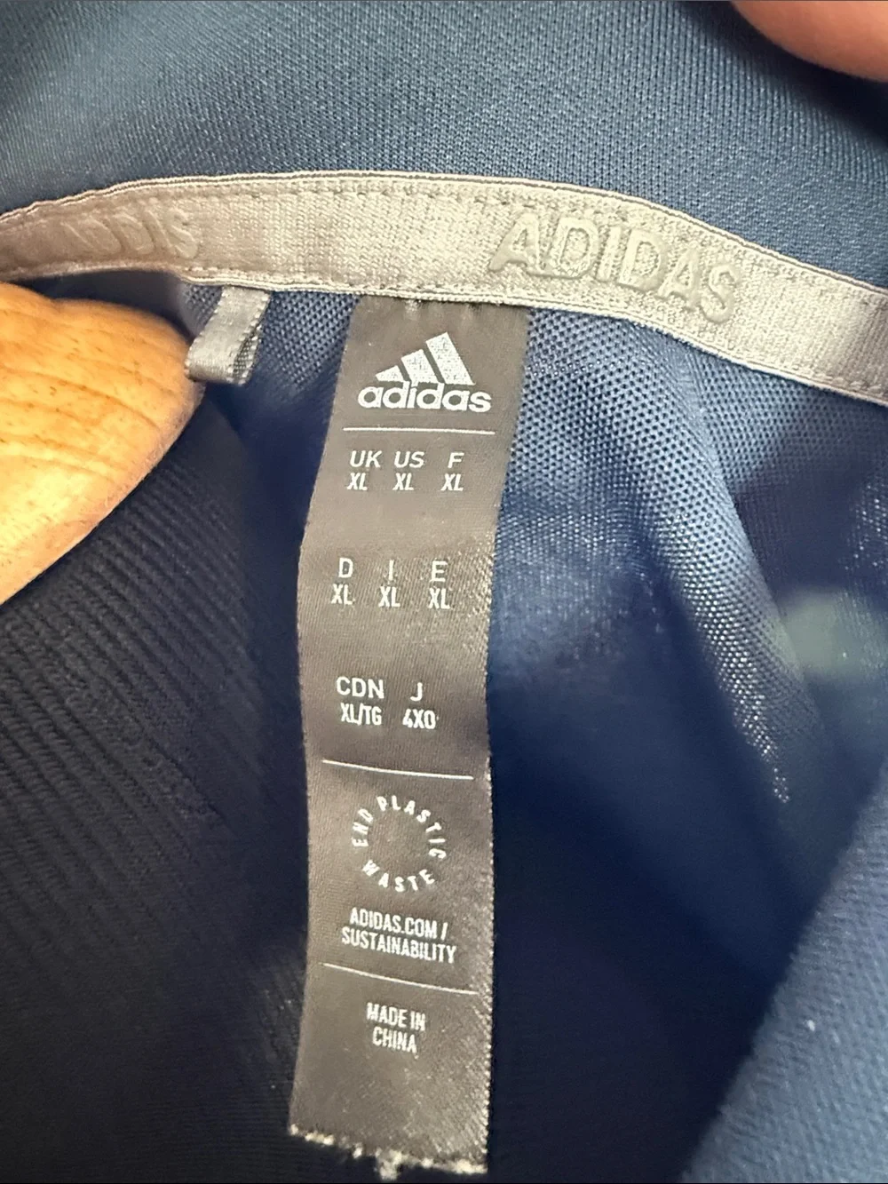 Adidas Performance Slate Blue Long-Sleeve Golf Polo Shirt Sz XL